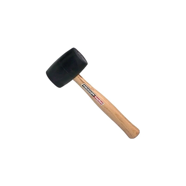 Vaughan Manufacturing Black Solid Rubber Mallet 57431